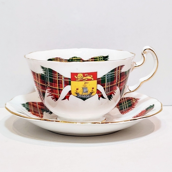 Adderley New Brunswick tartan 1959 fine bone china tea cup and Saucer - Picture 2 of 8